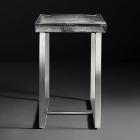 Glass side table