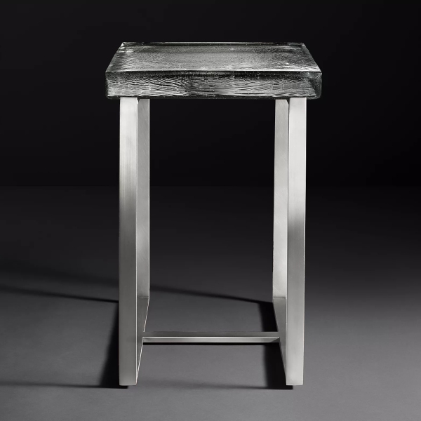 Glass side table