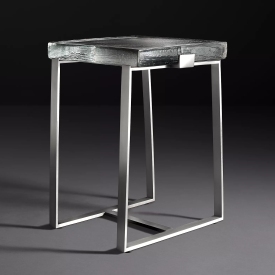 Glass side table