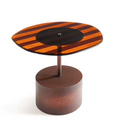 Glass side table top